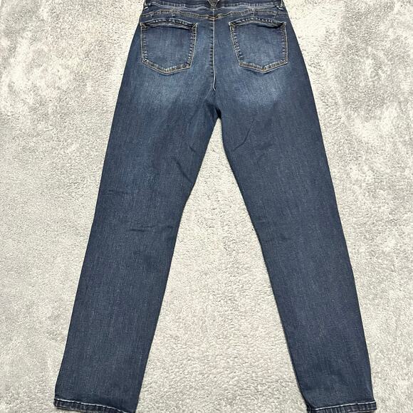 Democracy Jeans Womens 14 (33x29.5) Ankle Blue Denim Ab Technology Taper - Picture 4 of 12